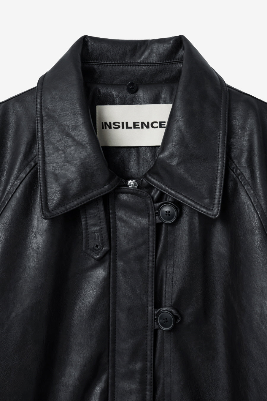 Insilence - Aviator Faux Leather Jacket (Black) product image 11 | TRAB K-Fashion Australia