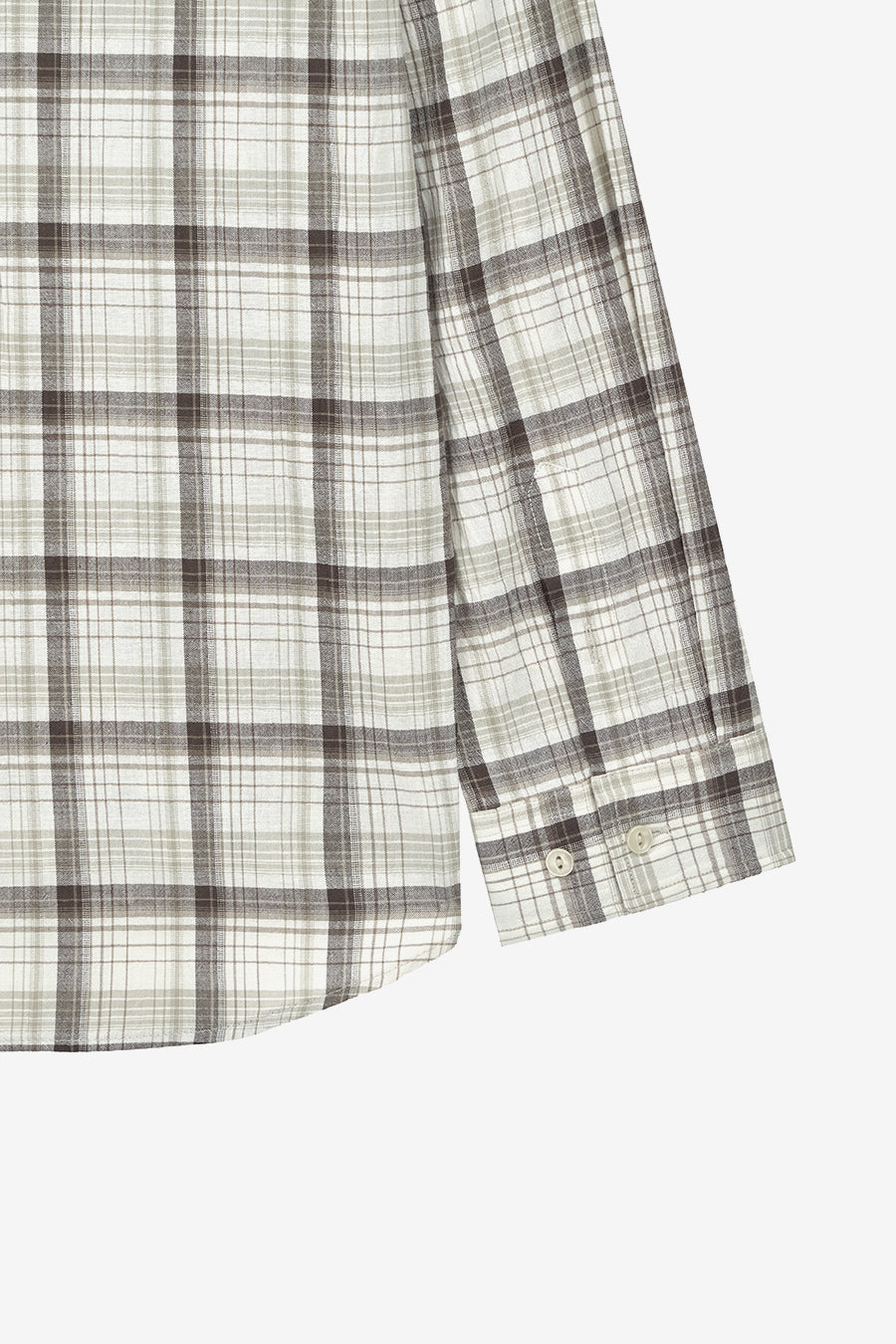 Insilence - Soft Crumple Check Shirt (Beige) product image 9 | TRAB K-Fashion Australia