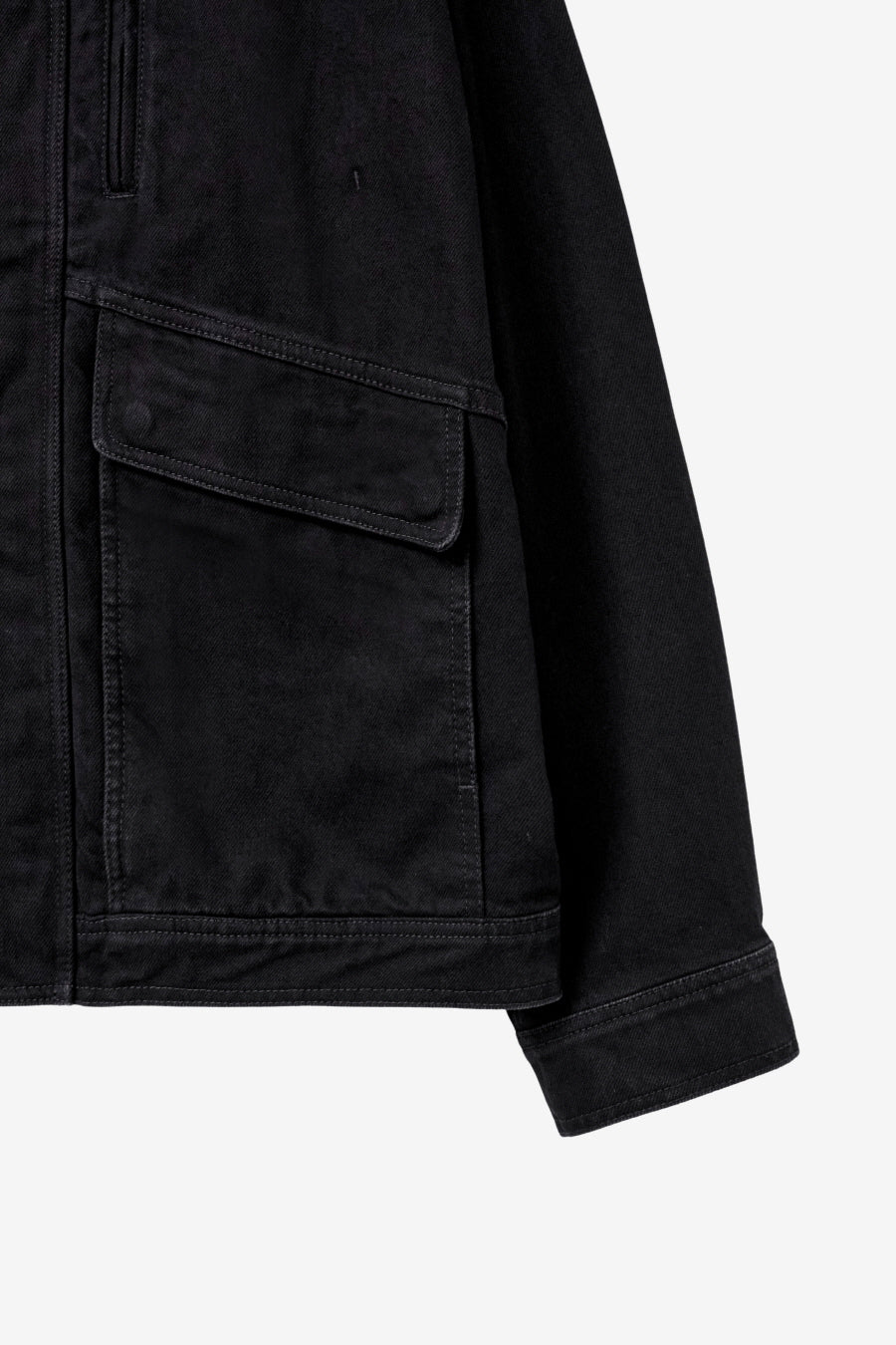 Insilence - High Neck Denim Blouson (Black) product image 11 | TRAB K-Fashion Australia
