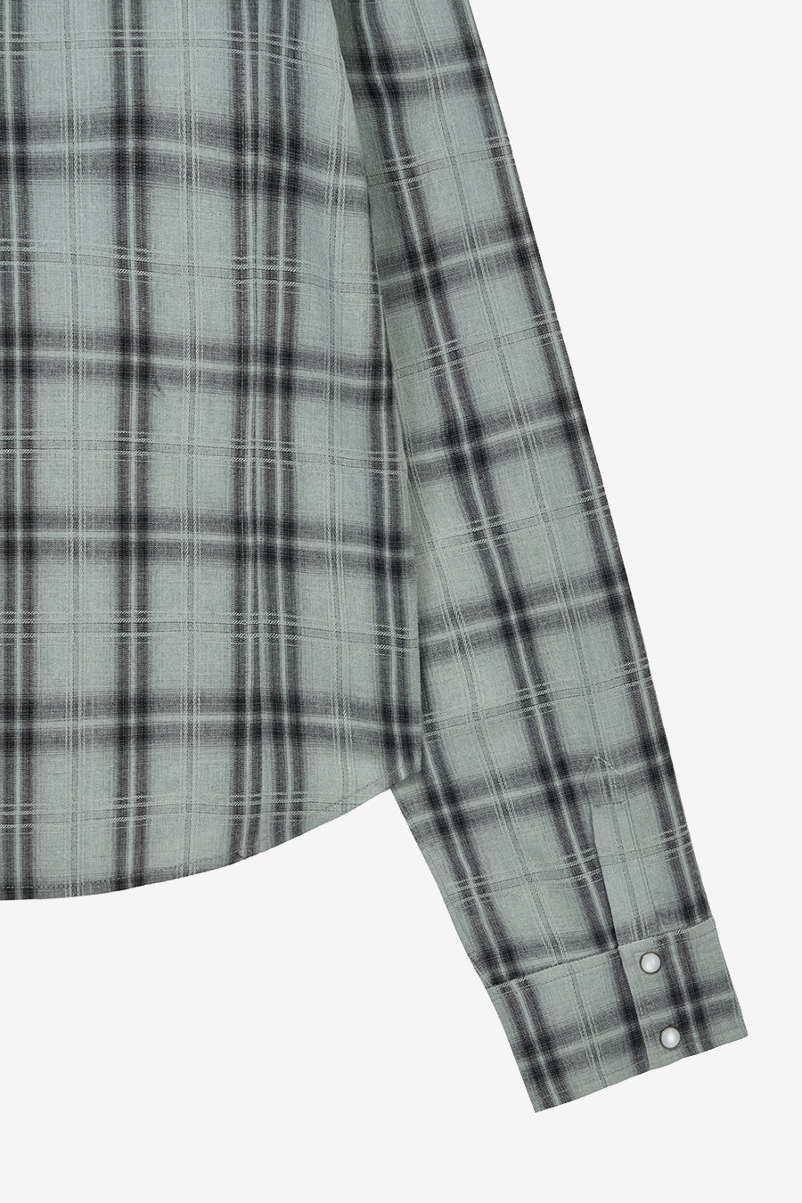 Insilence - Western Check Shirt (Blue) product image 11 | TRAB K-Fashion Australia