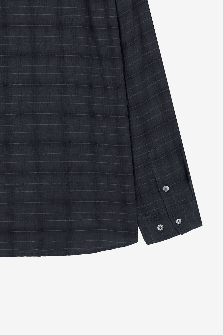 Insilence - Garment Dyed Check Shirt (Charcoal) product image 11 | TRAB K-Fashion Australia
