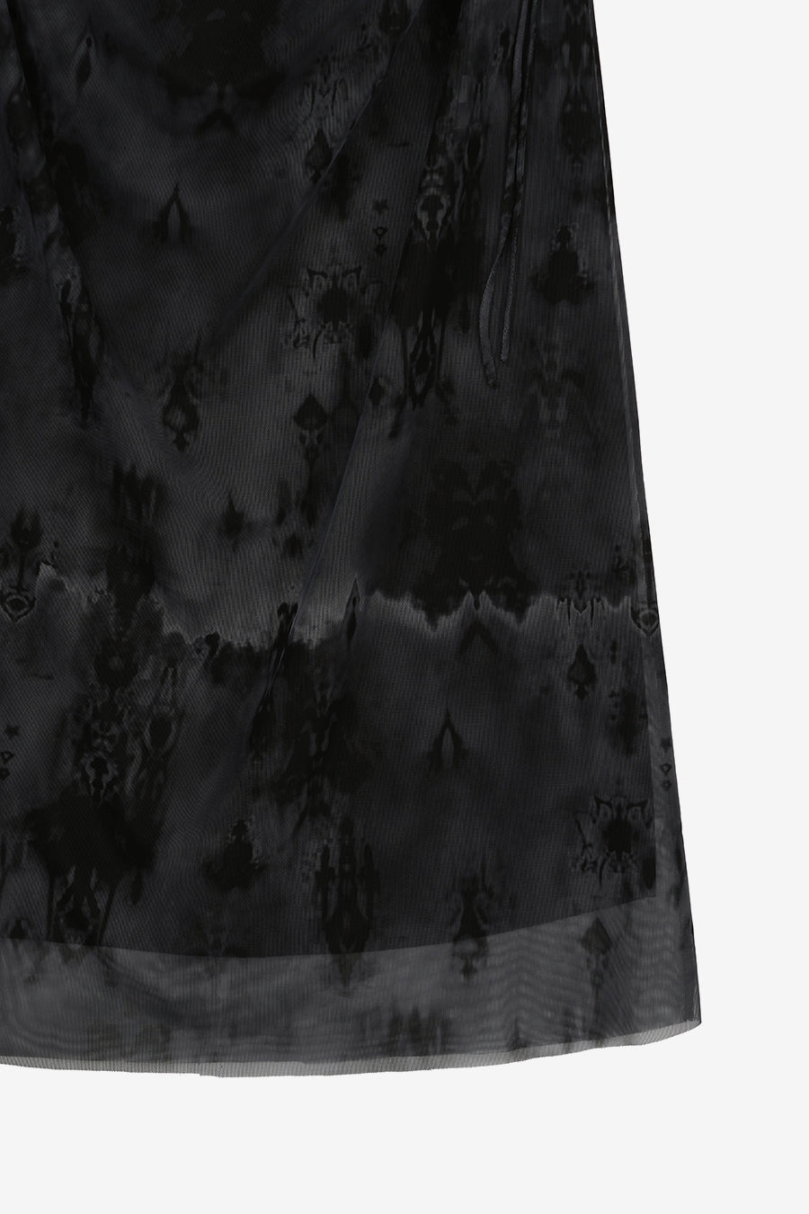 Insilence - Two-way Mesh Graphic Skirt (Black) product image 11 | TRAB K-Fashion Australia