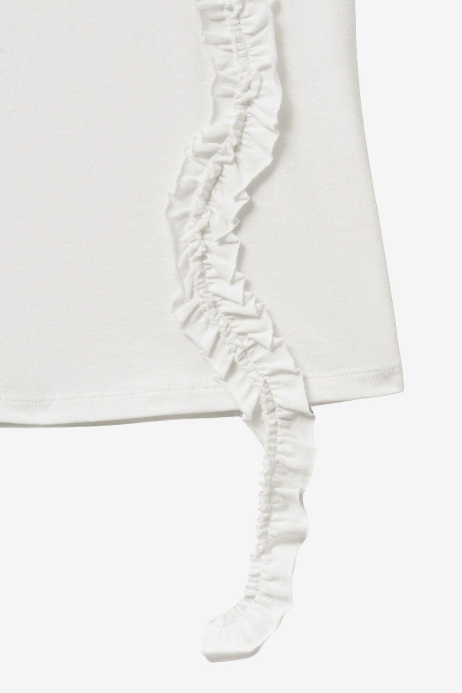 Insilence - Frill Strap Pigment Top (White) product image 11 | TRAB K-Fashion Australia