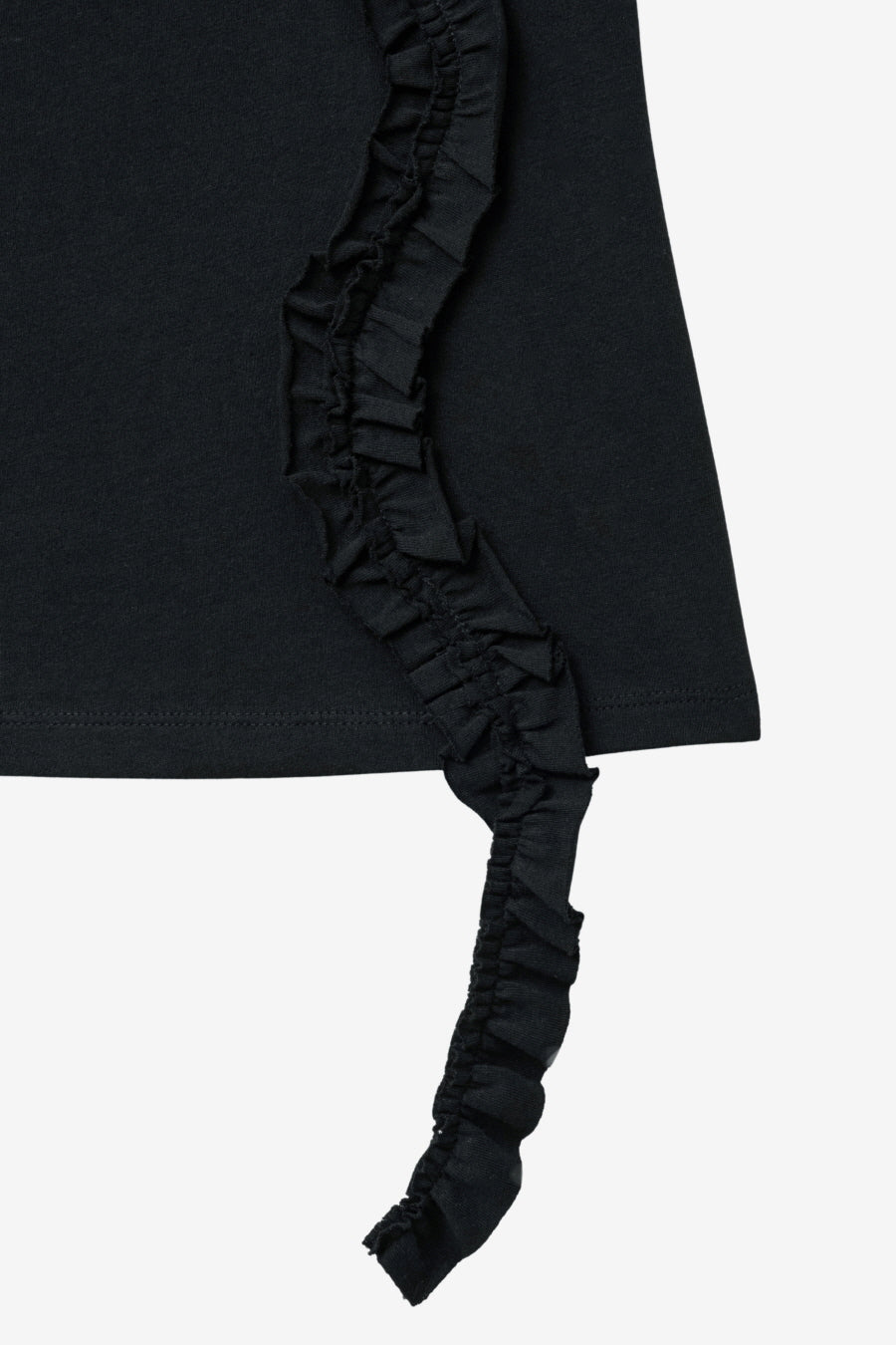 Insilence - Frill Strap Pigment Top (Black) product image 11 | TRAB K-Fashion Australia