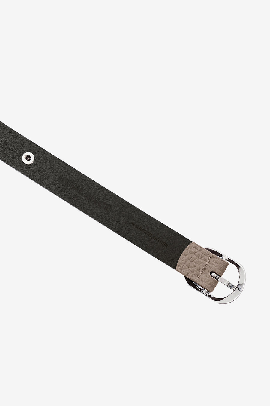 Insilence - Skinny Stud Leather Belt (Beige) product image 9 | TRAB K-Fashion Australia