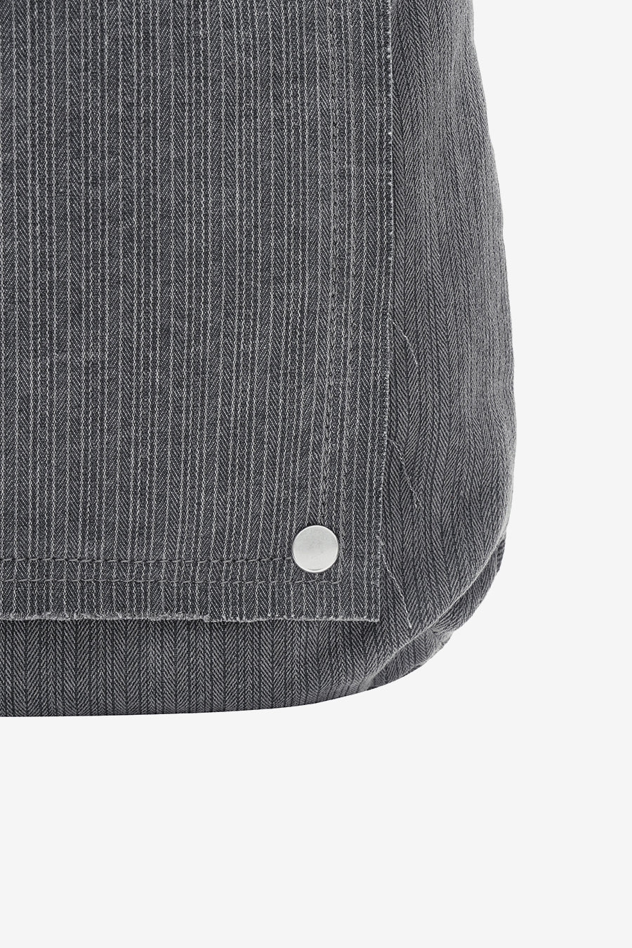 Insilence - Cotton Cut off Sling Bag (Charcoal) product image 11 | TRAB K-Fashion Australia