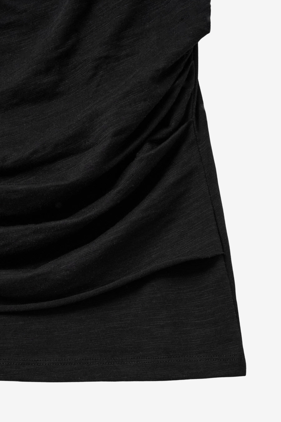 Insilence - Draping Boat Neck T-shirt (Black) product image 11 | TRAB K-Fashion Australia