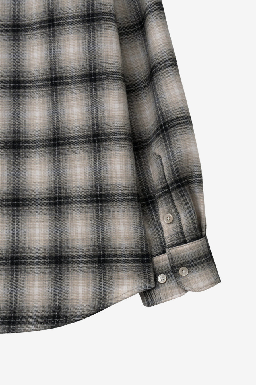Insilence - Peach Check Shirt (Beige) product image 11 | TRAB K-Fashion Australia