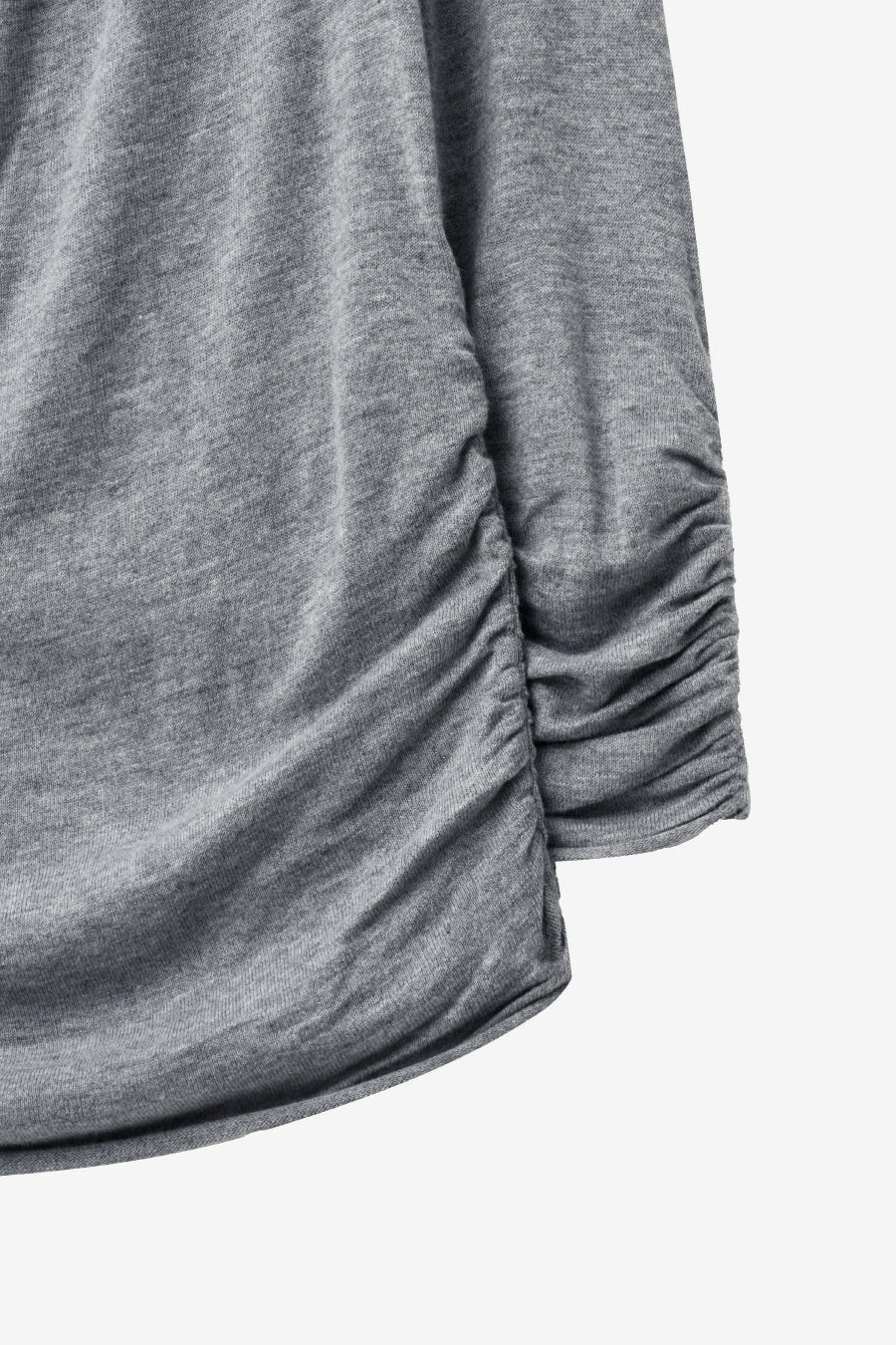 Insilence - Cowl Neck Shirring Pullover (Grey) product image 11 | TRAB K-Fashion Australia
