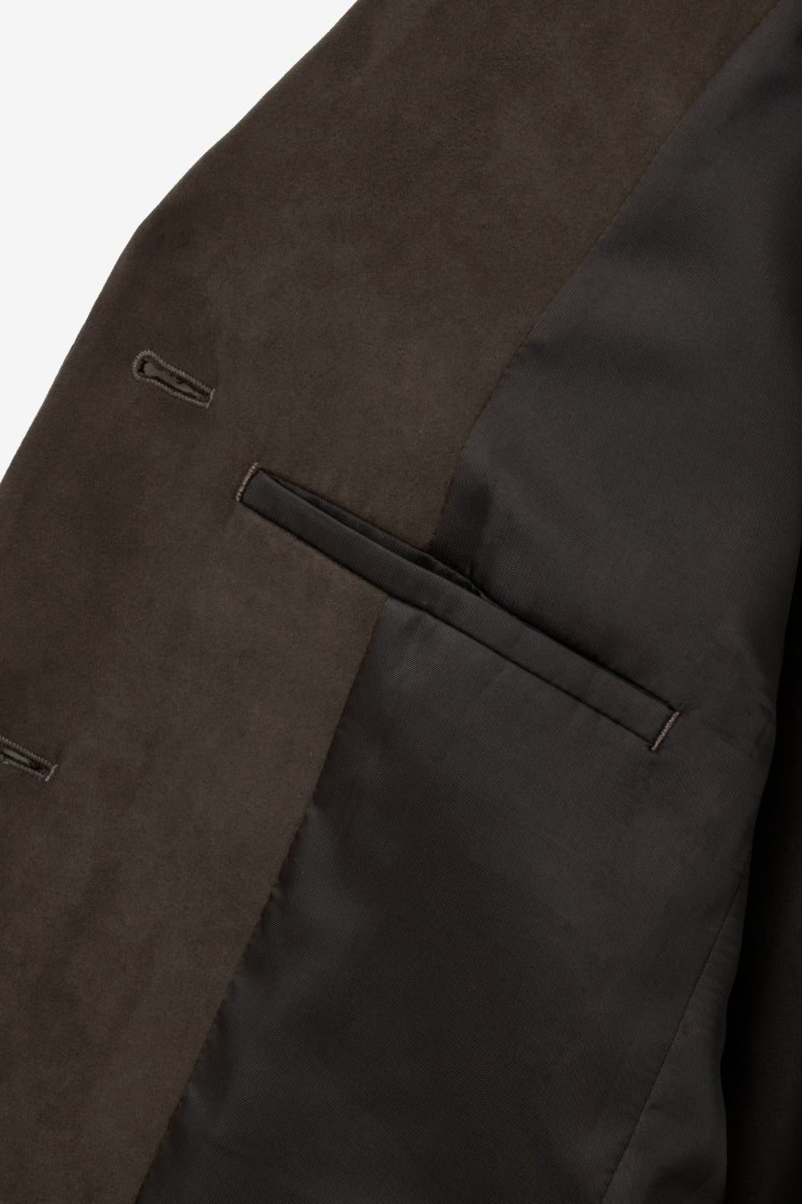 Insilence - Classic Three-Button Jacket (Suede Brown) product image 11 | TRAB K-Fashion Australia