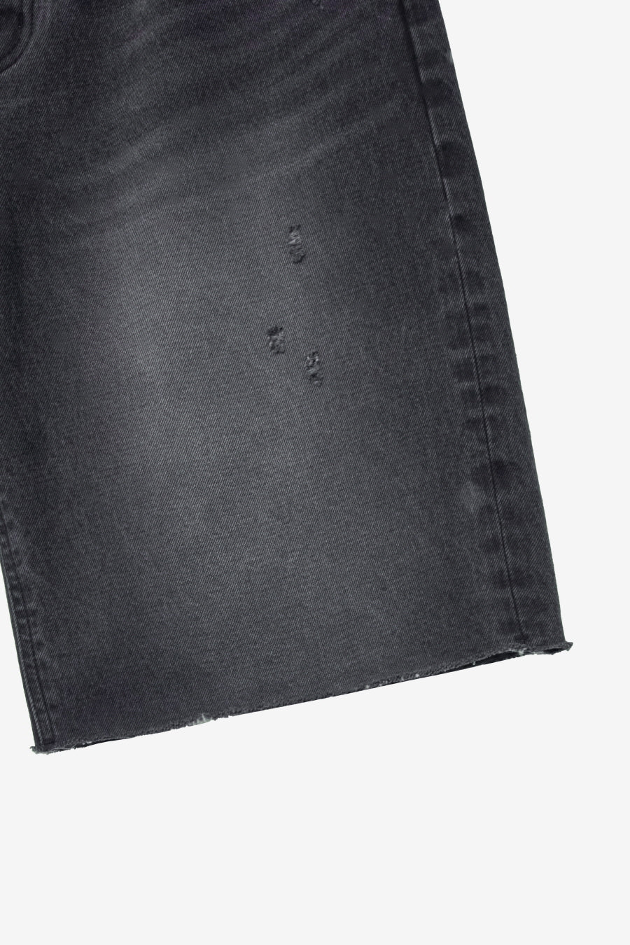Insilence - Distressed Denim Shorts (Black) product image 11 | TRAB K-Fashion Australia