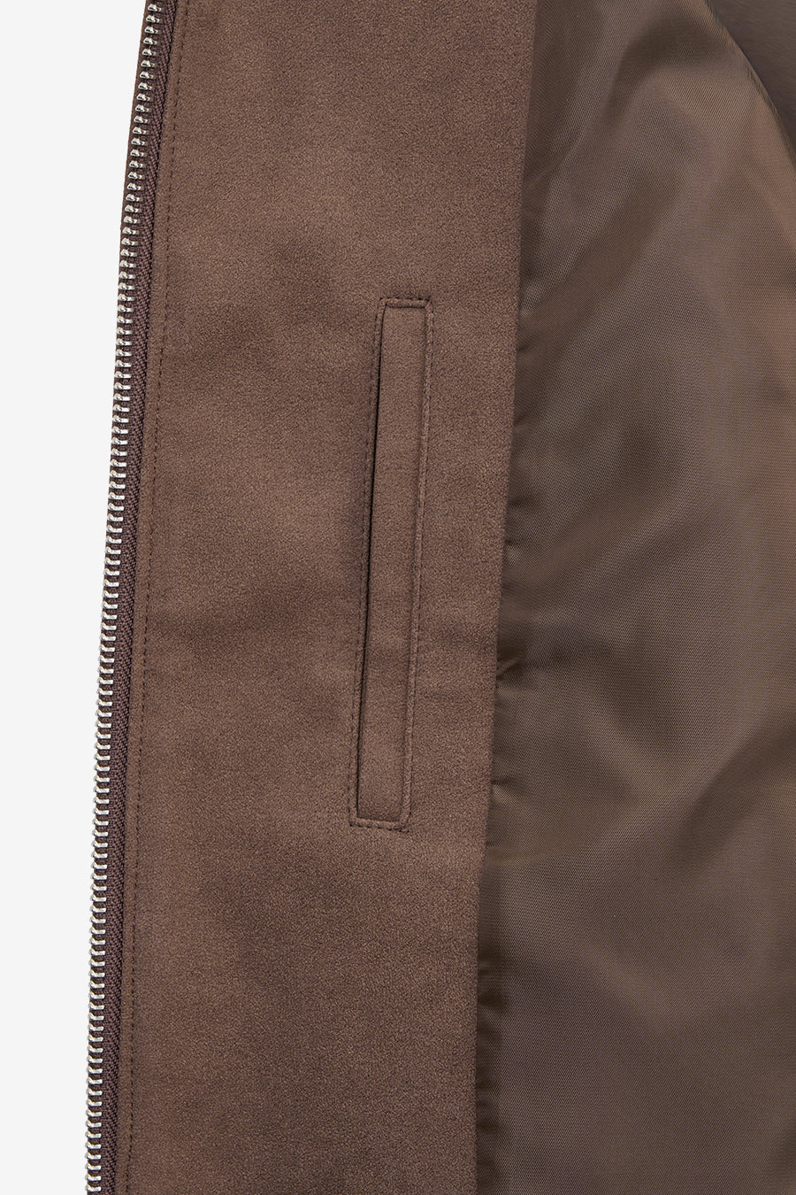 Insilence - Vintage Faux Suede Jacket (Brown) product image 10 | TRAB K-Fashion Australia