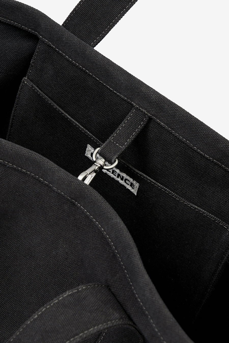 Insilence - Vintage Canvas Shopper Bag (Vintage Black) product image 11 | TRAB K-Fashion Australia