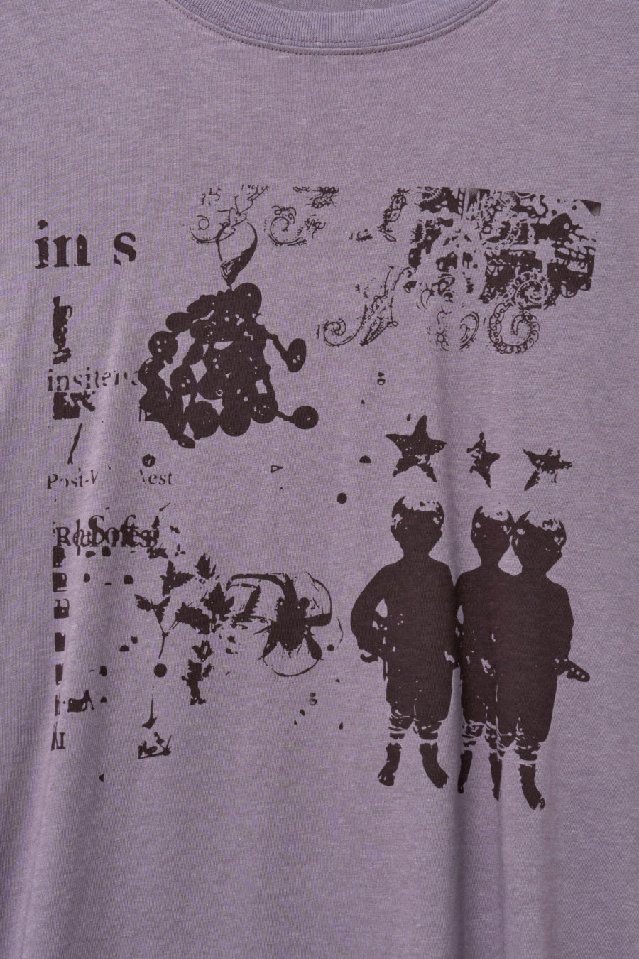 Insilence - Knotted Graphic T-Shirt (Dusty Purple) product image 13 | TRAB K-Fashion Australia