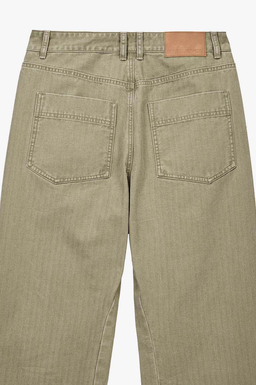 Insilence - Cotton Herringbone Fatigue Pants (Olive) product image 11 | TRAB K-Fashion Australia