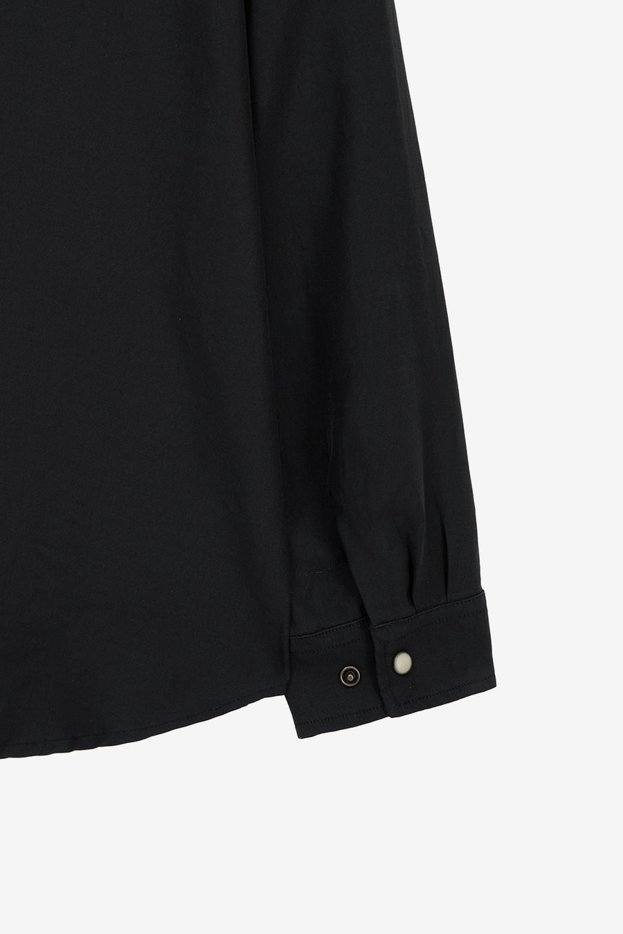 Insilence - Tencel Gabardine Open Collar Shirts (Black) product image 11 | TRAB K-Fashion Australia