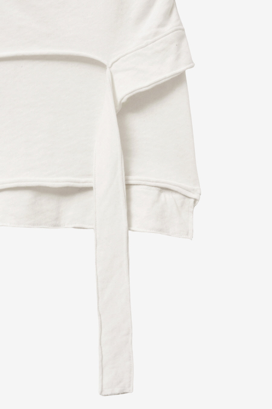 Insilence - Cotton Linen Natural Strap T-Shirt (White) product image 11 | TRAB K-Fashion Australia