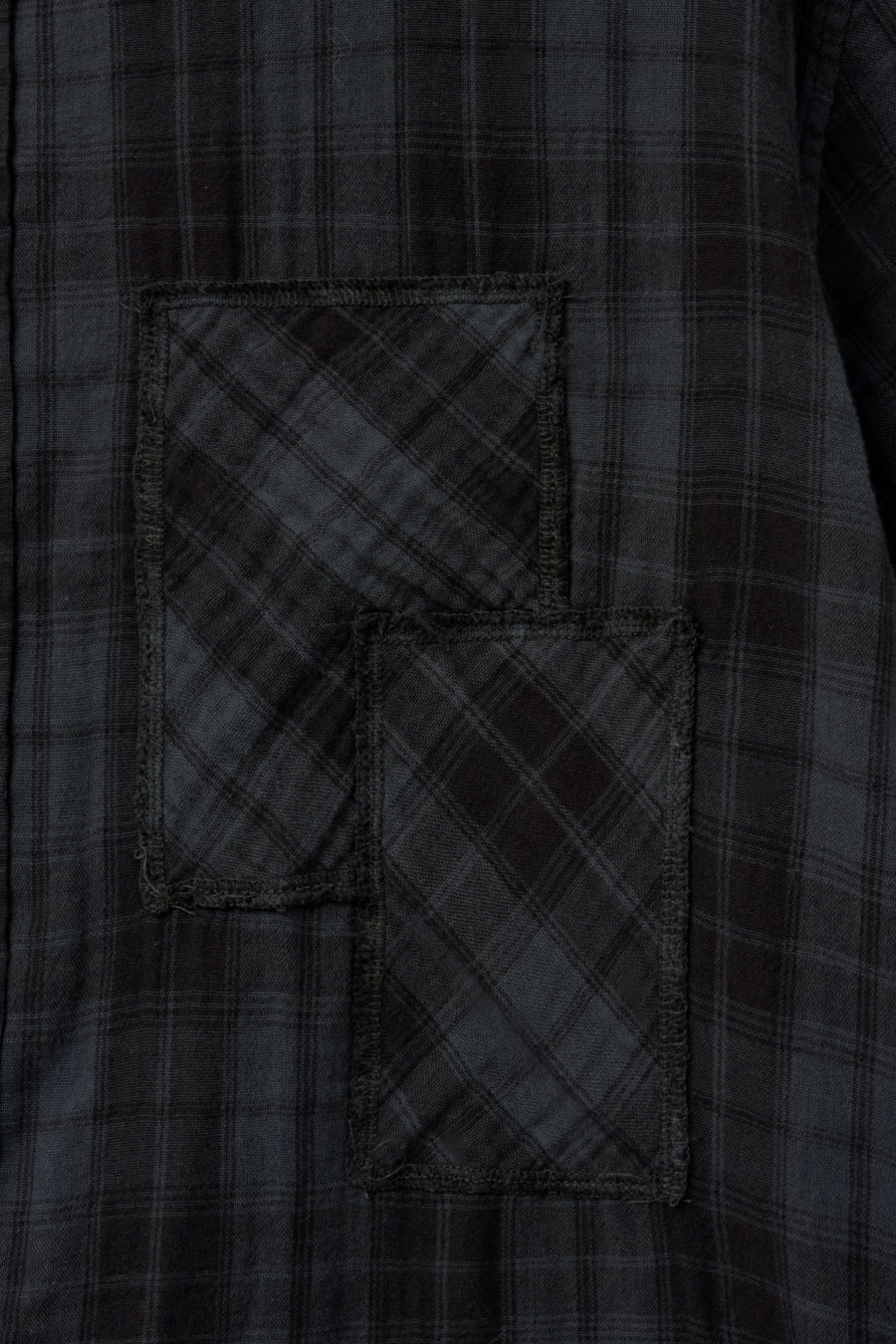 Insilence - Patch-dyed Half Shirt (Charcoal) product image 9 | TRAB K-Fashion Australia