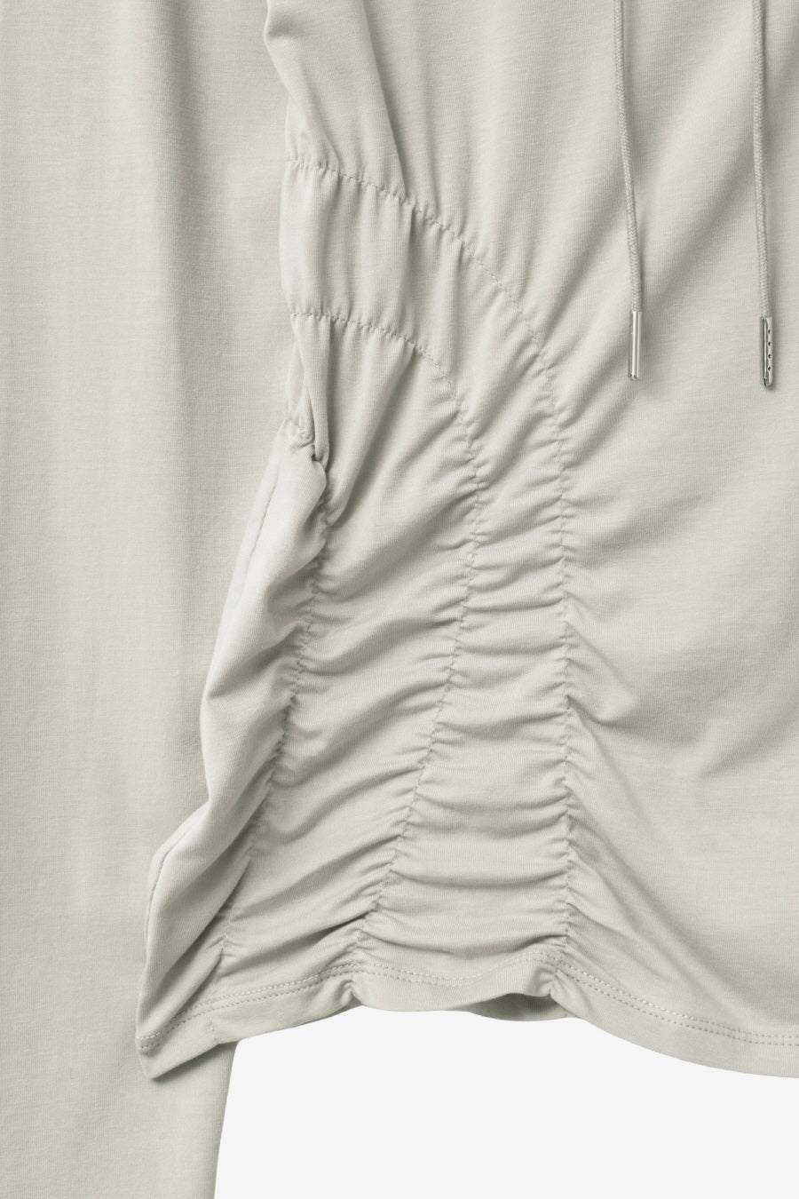 Insilence - Shirred High-Neck Top (Ash Khaki) product image 11 | TRAB K-Fashion Australia