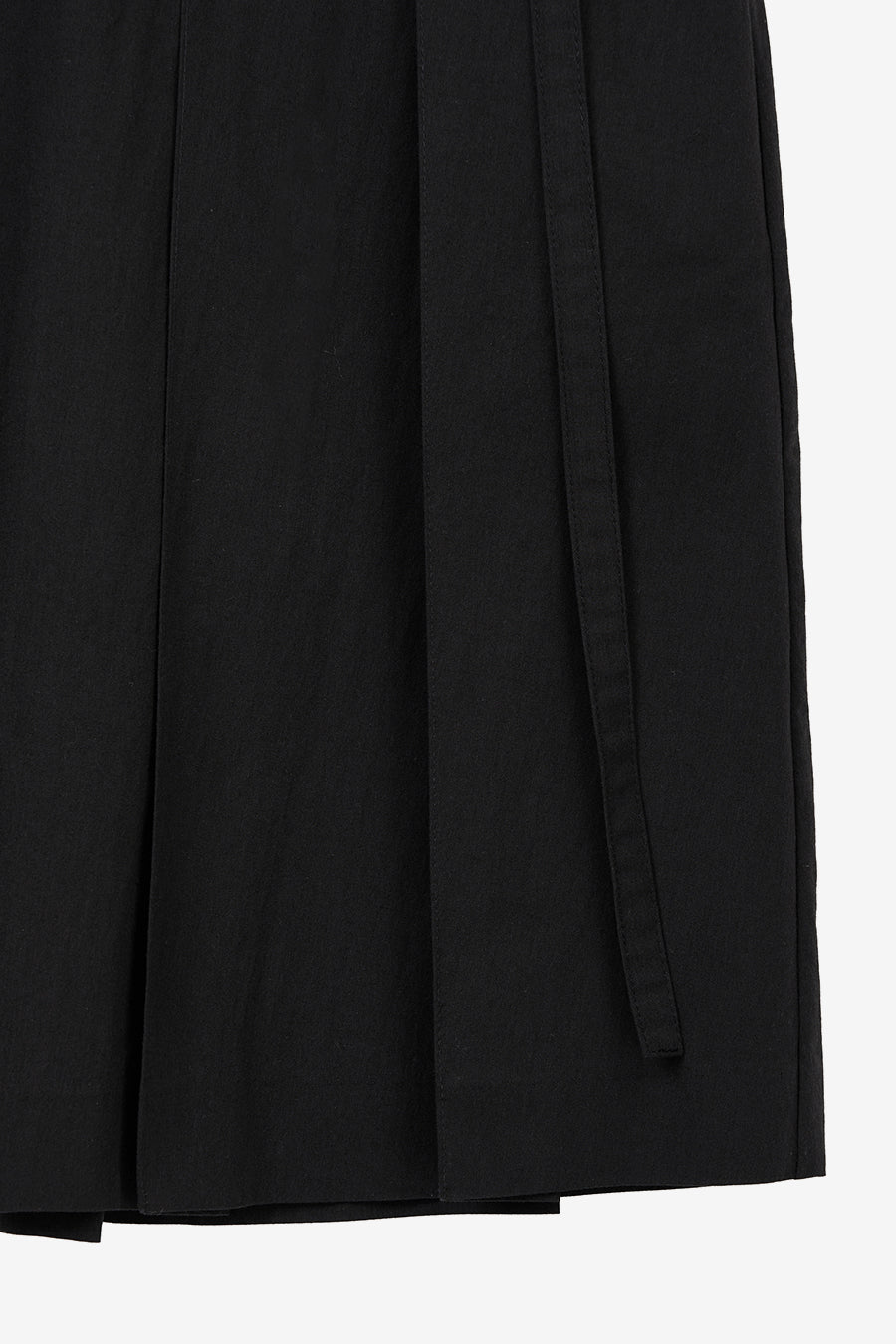 Insilence - Low Cotton Pleated Skirt (Black) product image 11 | TRAB K-Fashion Australia