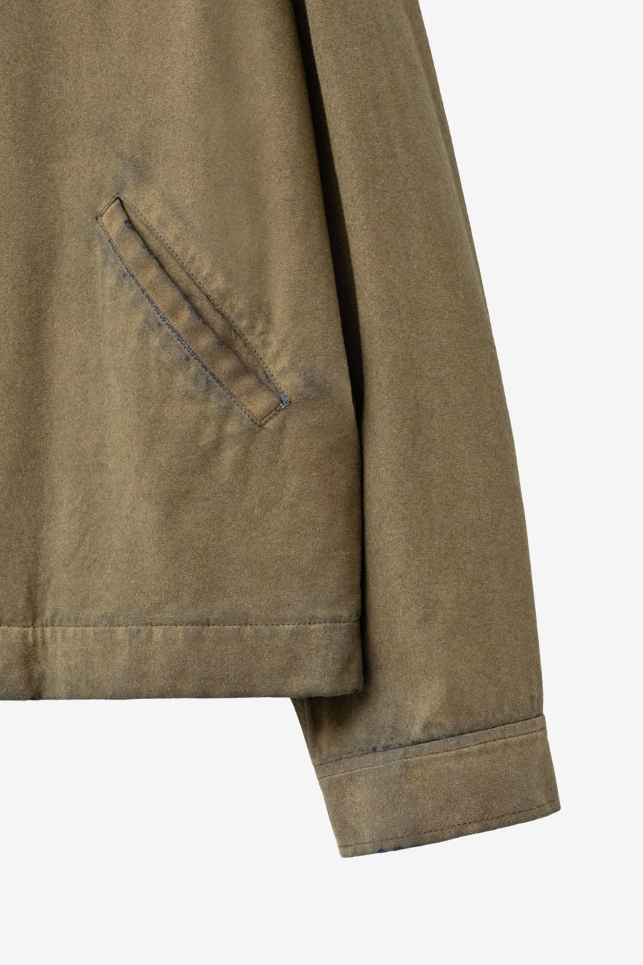 Insilence - Vintage Denim Suede Jacket (Beige) product image 11 | TRAB K-Fashion Australia