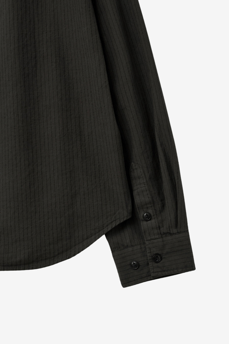 Insilence - Garment-dyed Striped Shirt (Brown) product image 11 | TRAB K-Fashion Australia
