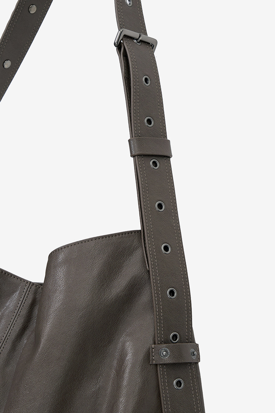 Insilence - Stud Strap Bag (Grey Brown) product image 9 | TRAB K-Fashion Australia