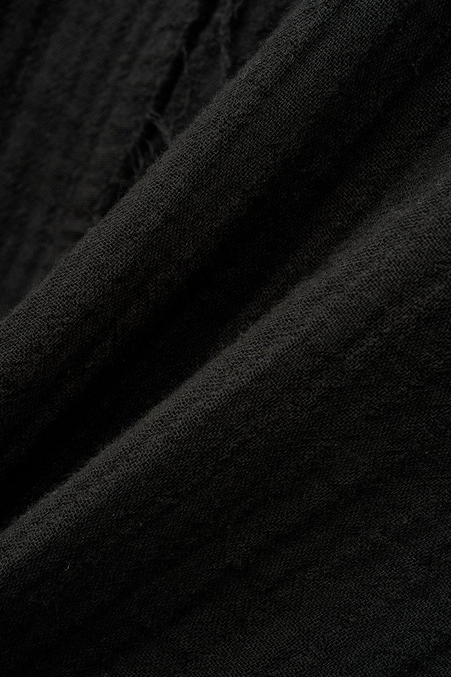 Insilence - Double Gauze Cut off Jumper (Black) product image 11 | TRAB K-Fashion Australia