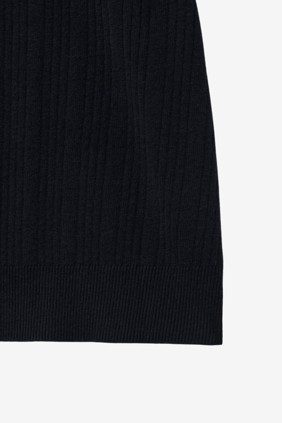 Insilence - Ribbed Henley Neck Half Knit (Black) product image 11 | TRAB K-Fashion Australia
