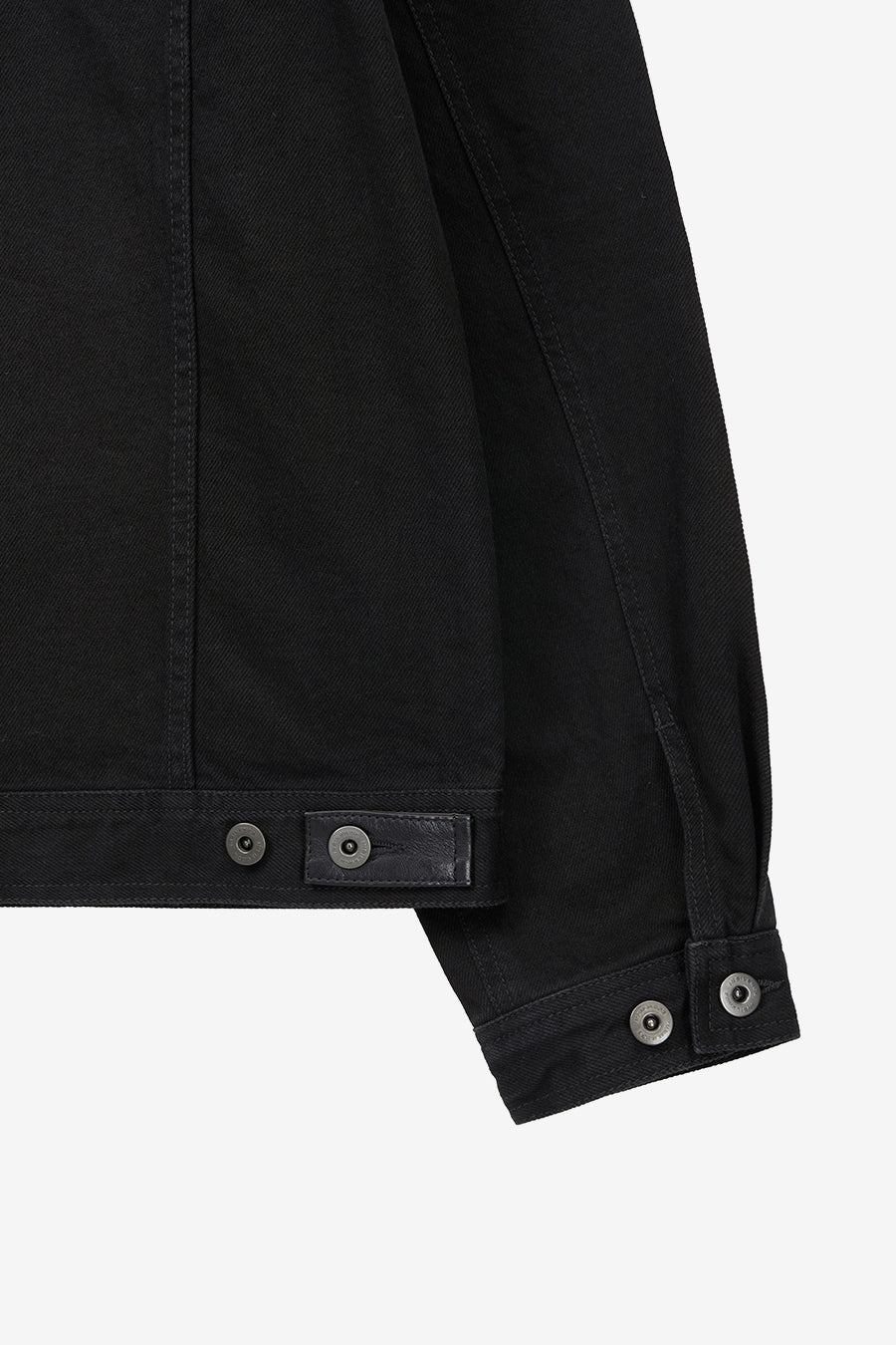 Insilence - Lambskin Collar Denim Jacket (Black) product image 11 | TRAB K-Fashion Australia