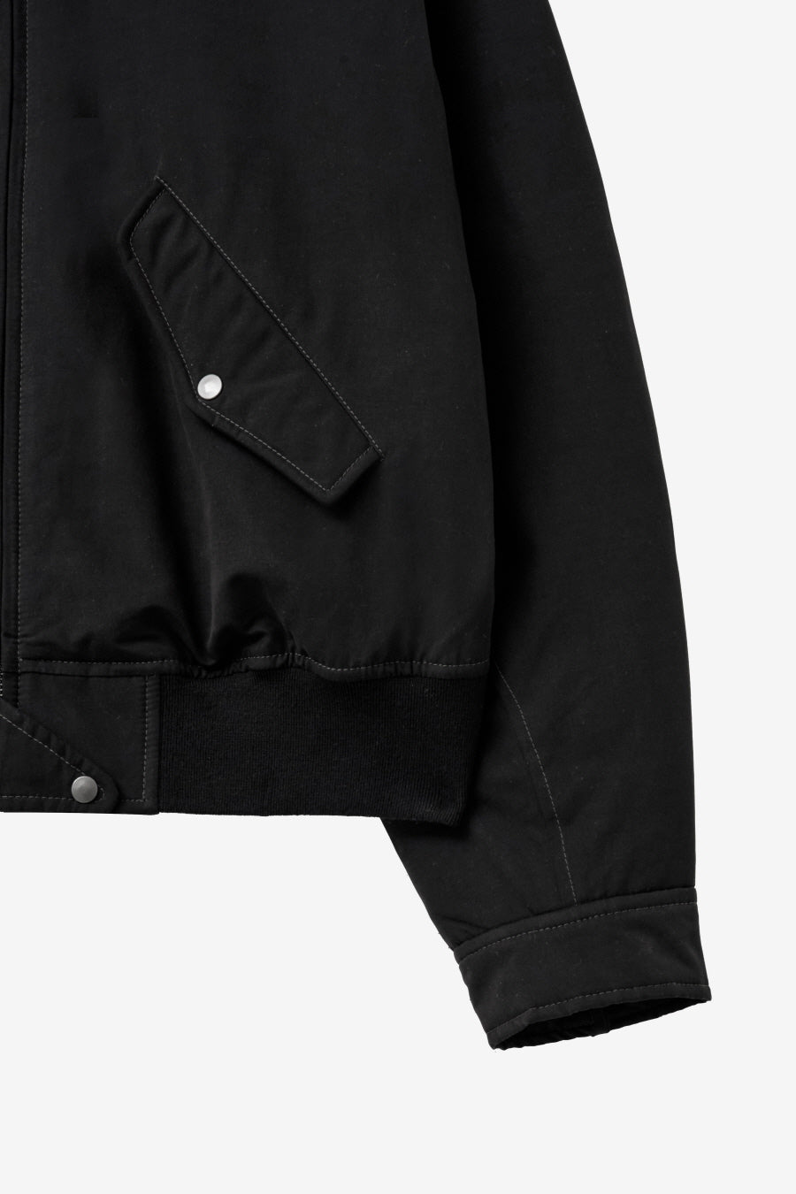 Insilence - W Washed Cotton Shearling Jacket (Black) product image 11 | TRAB K-Fashion Australia