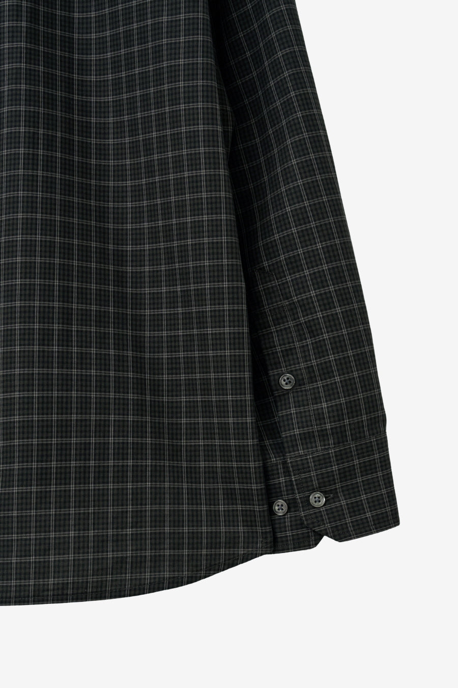 Insilence - Oversized Check Shirt (Mud Black) product image 11 | TRAB K-Fashion Australia