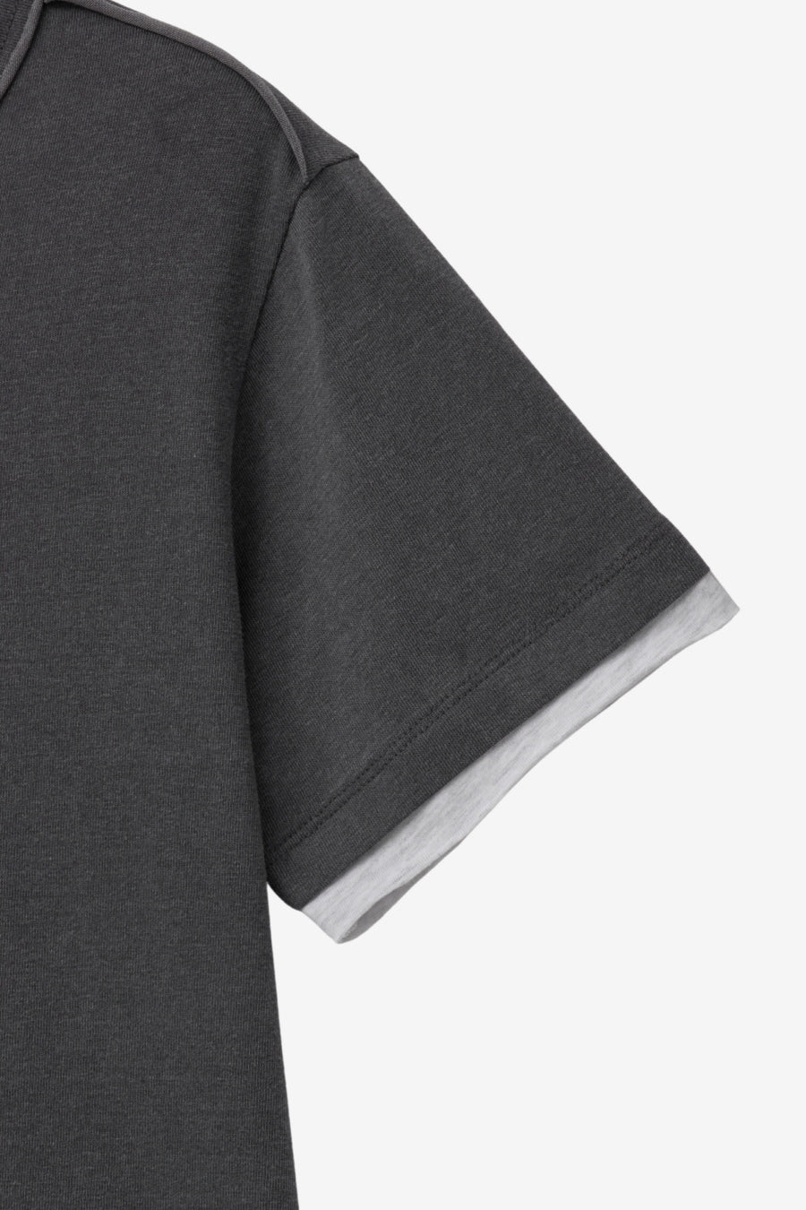 Insilence - Layered Pigment T-Shirt (Charcoal) product image 11 | TRAB K-Fashion Australia