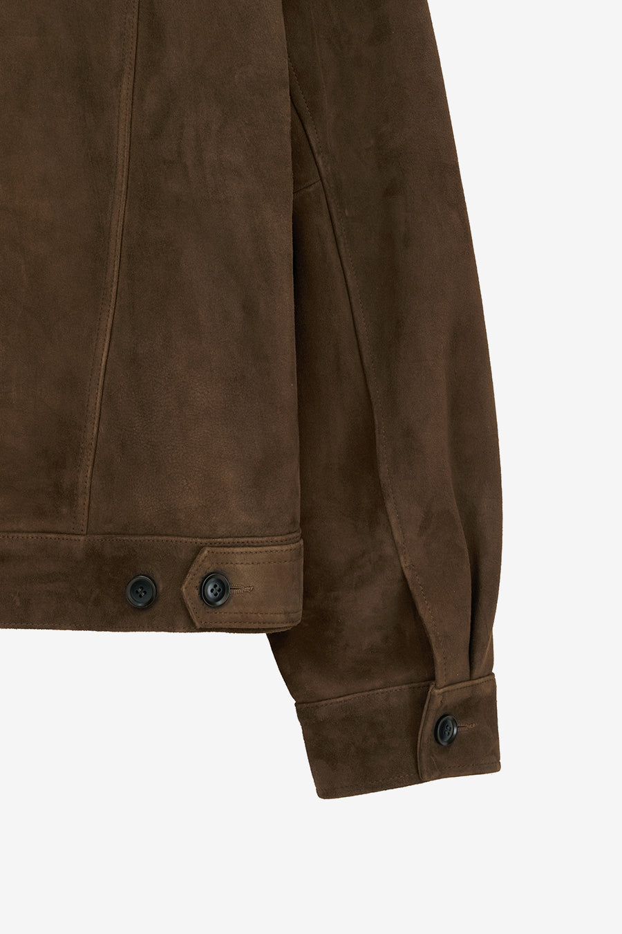 Insilence - Goat Suede Jean Jacket (Dark Brown) product image 13 | TRAB K-Fashion Australia