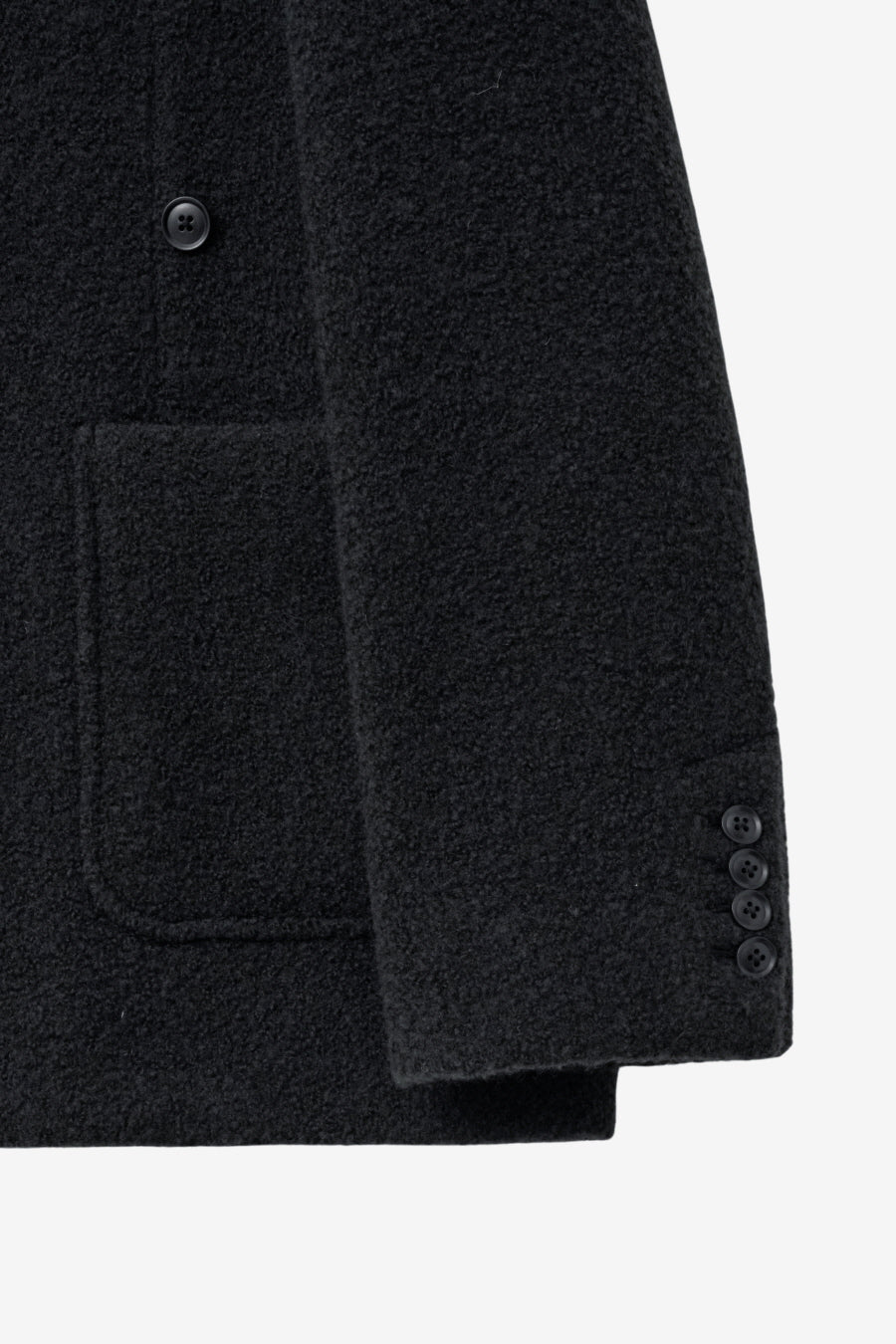 Insilence - Boucle Two-Way Jacket (Charcoal) product image 11 | TRAB K-Fashion Australia