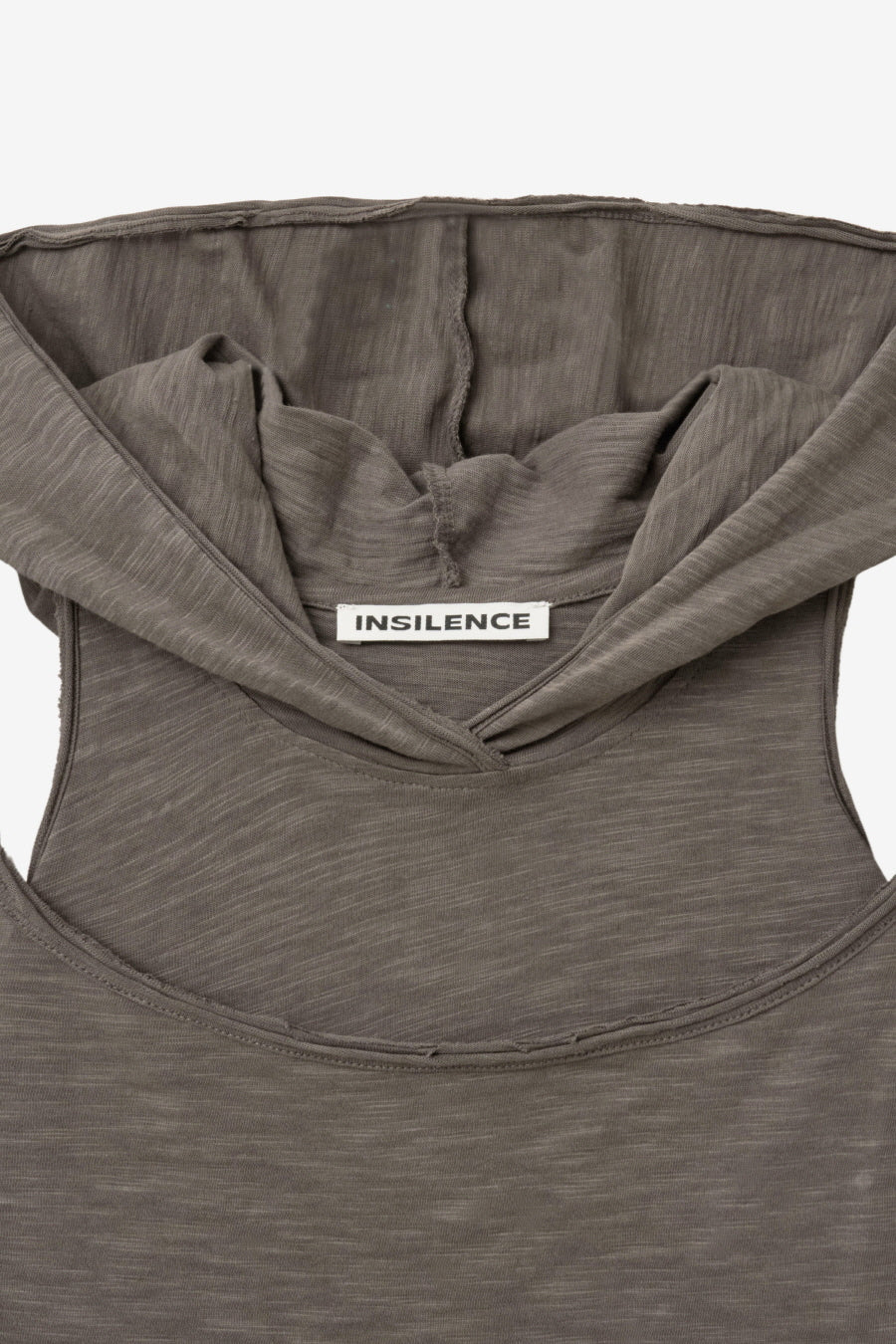 Insilence - Layered Hoodie Sleeveless (Khaki Brown) product image 11 | TRAB K-Fashion Australia