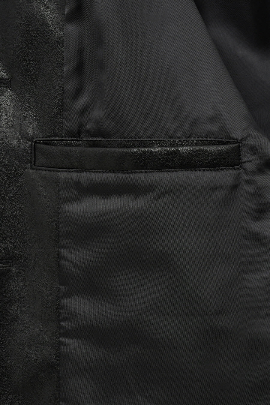 Insilence - Faux Leather Car Coat (Black) product image 11 | TRAB K-Fashion Australia