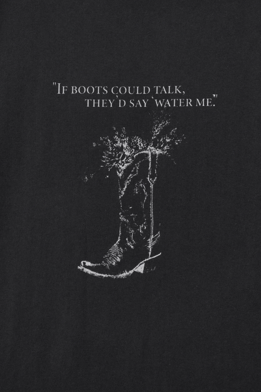 Insilence - Western Boots Graphic T-shirt (Vintage Black) product image 11 | TRAB K-Fashion Australia