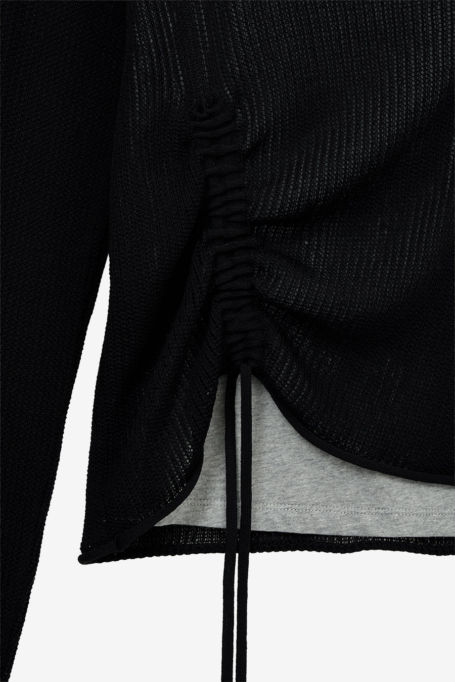Insilence - Loose Fit Layered Knit (Black) product image 13 | TRAB K-Fashion Australia