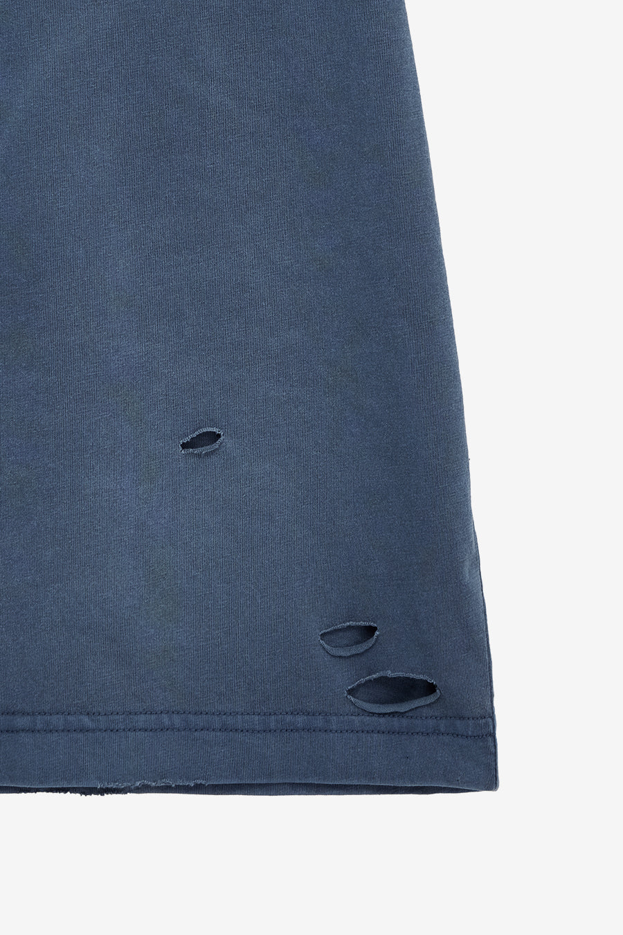 Insilence - Distressed Crop Box Fit T-Shirt (Light Navy) product image 11 | TRAB K-Fashion Australia