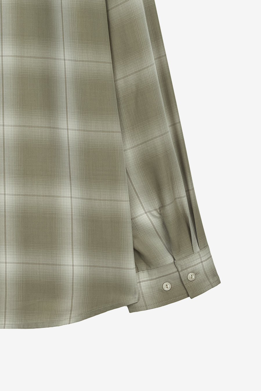 Insilence - Rayon Ombre Check shirts (Olive Beige) product image 13 | TRAB K-Fashion Australia