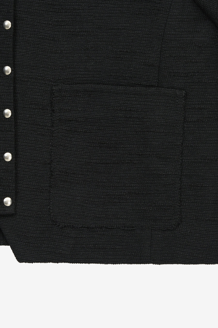 Insilence - Snap Detail Tweed Jacket (Black) product image 11 | TRAB K-Fashion Australia