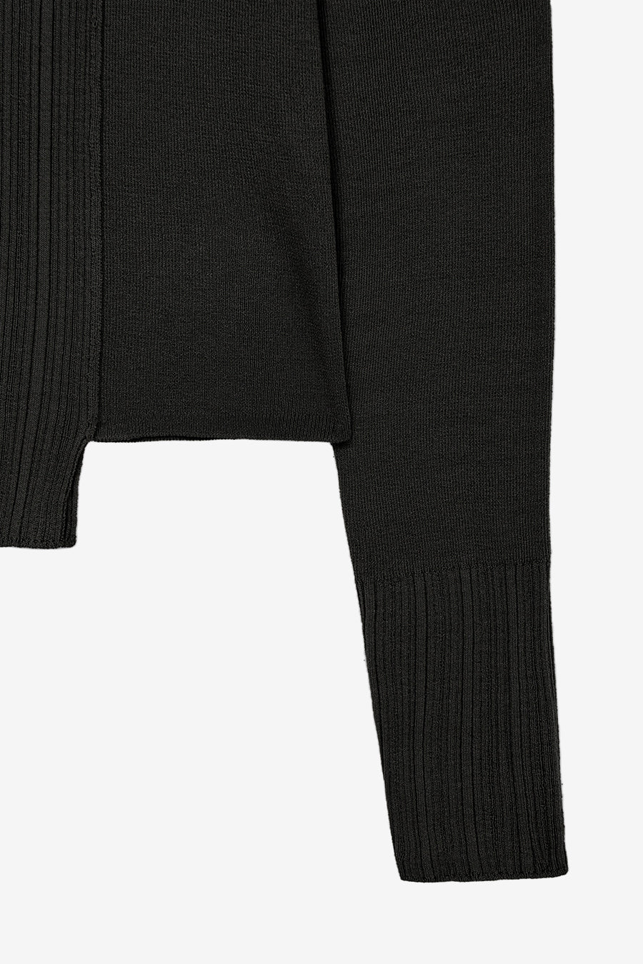 Insilence - Unbalance Mixed Knit (Black) product image 11 | TRAB K-Fashion Australia