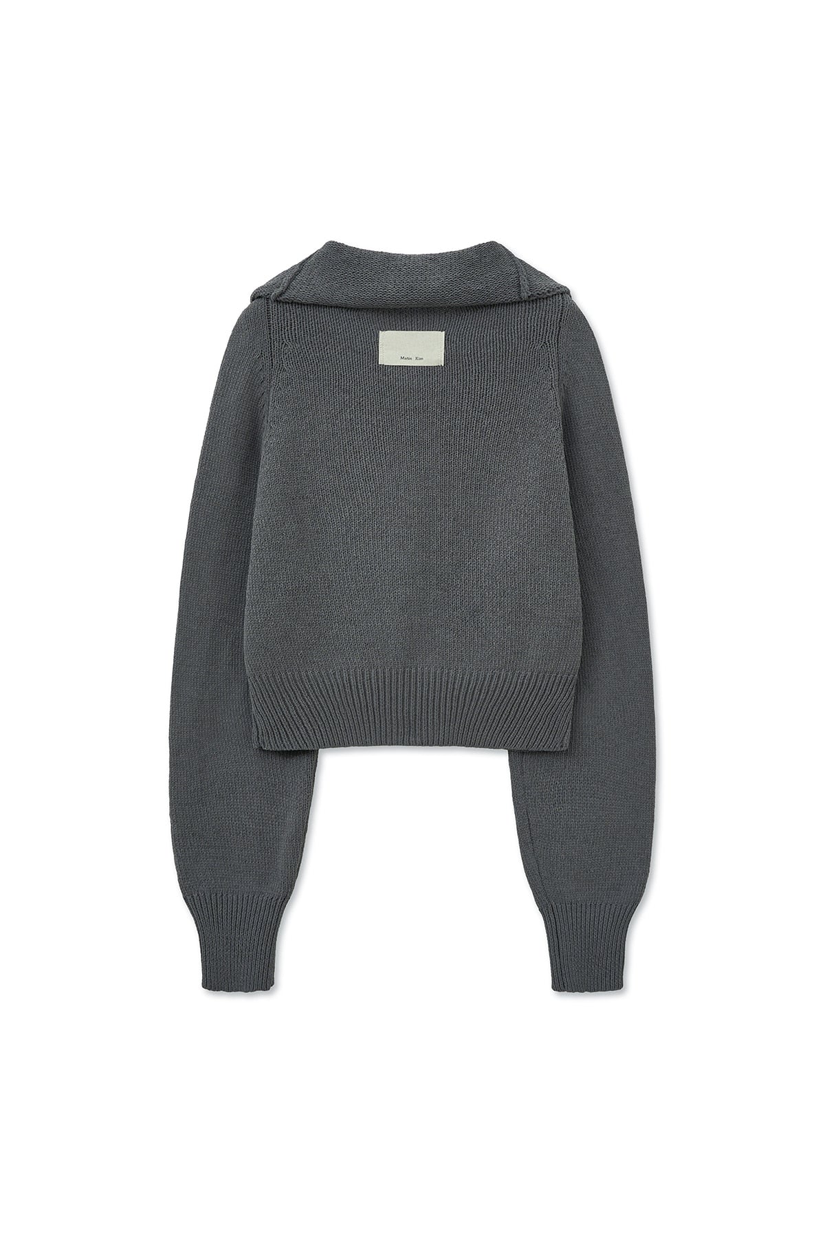 Matin Kim - Hook Point Two Way Cross Cardigan (Grey) product image 2 | TRAB K-Fashion Australia