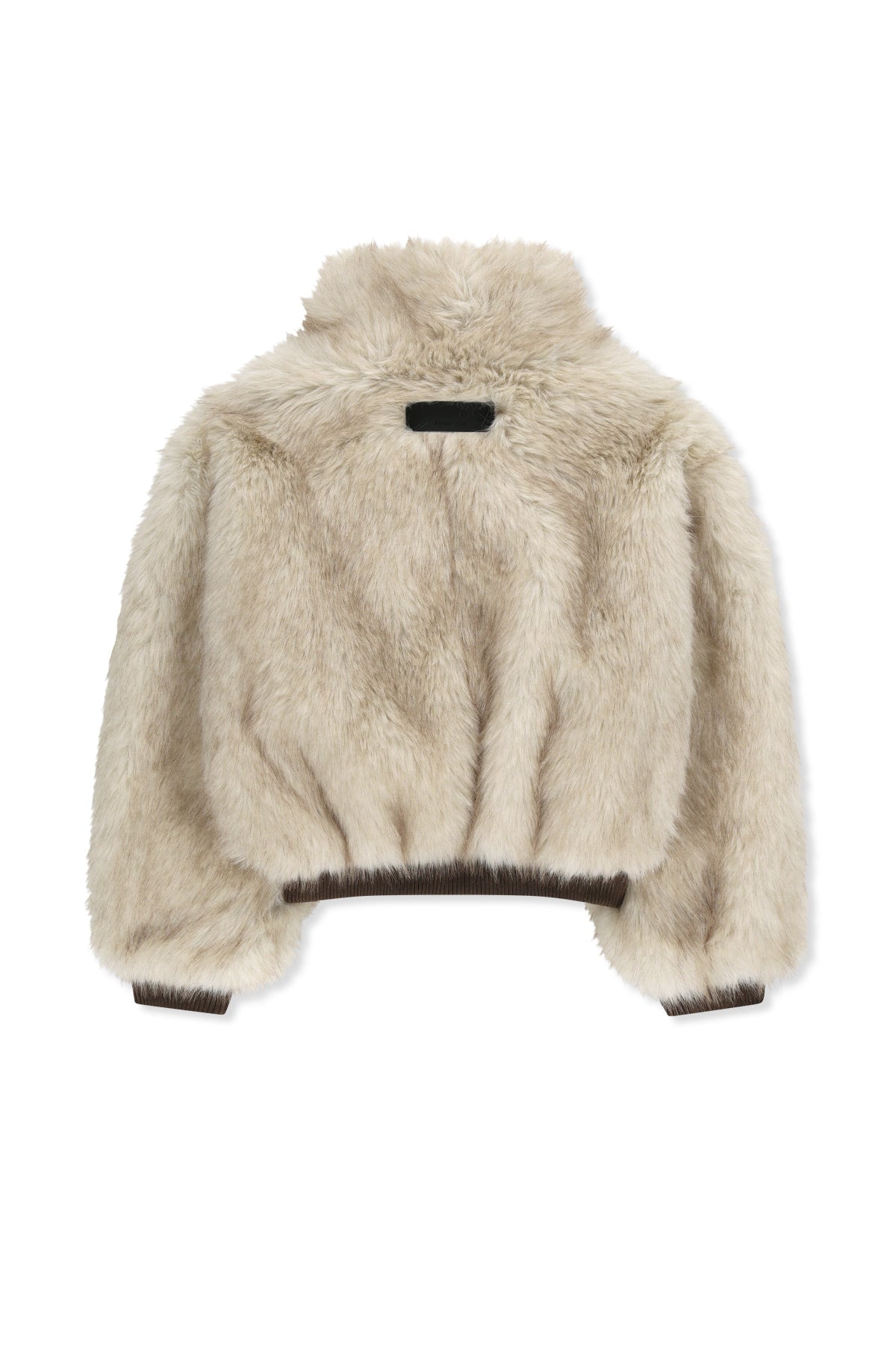 Matin Kim - Tab Detail Fur Jumper (Ivory) product image 2 | TRAB K-Fashion Australia