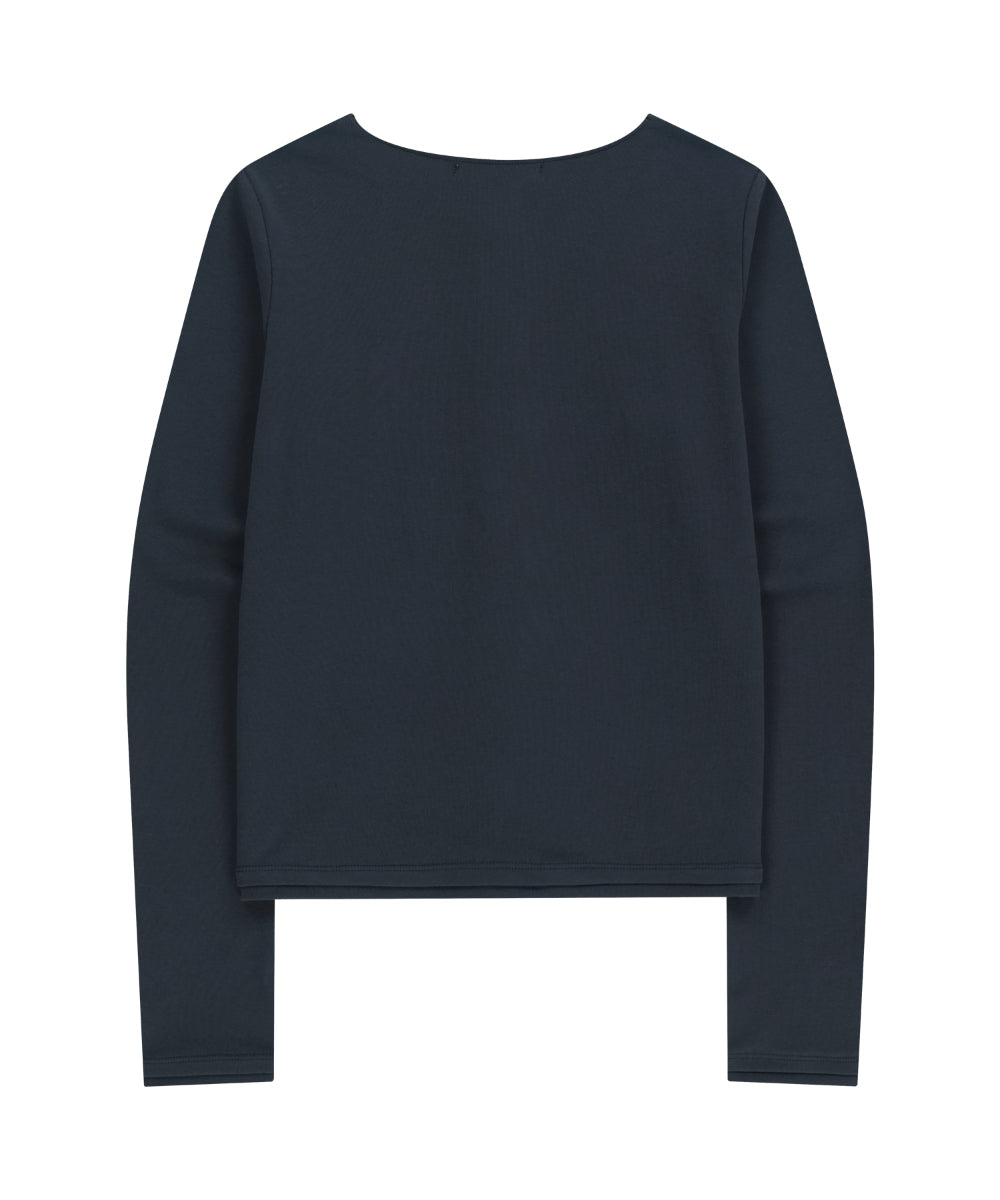 Coyseio - Raw Edge Cardigan (Navy) product image 10 | TRAB K-Fashion Australia