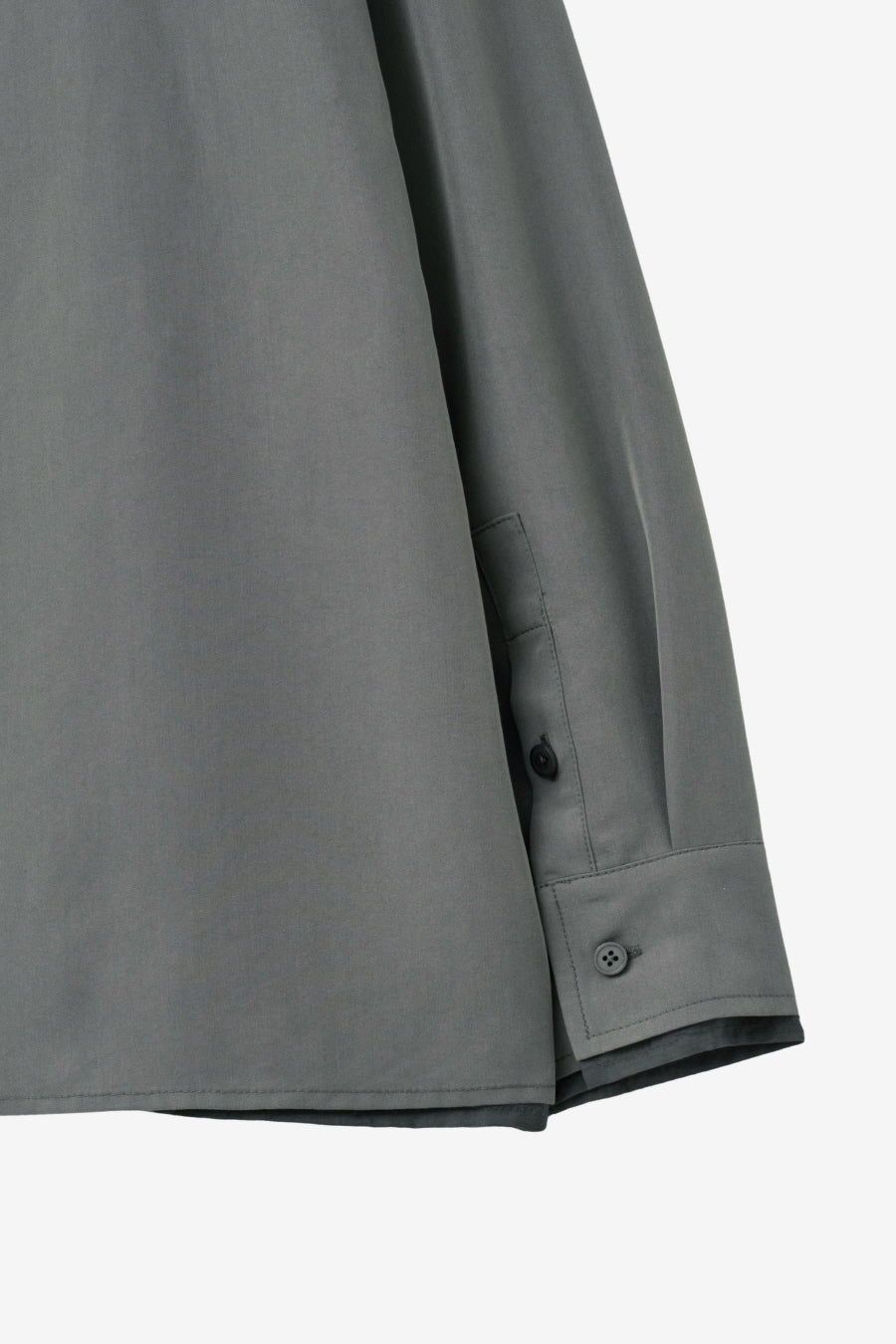 Insilence - Layered Overfit Shirt (Ash Khaki) product image 11 | TRAB K-Fashion Australia