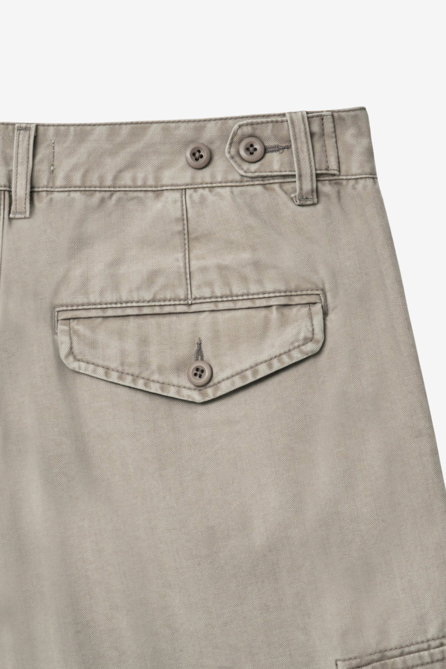 Insilence - HBT Cargo Shorts (Washed Beige) product image 12 | TRAB K-Fashion Australia