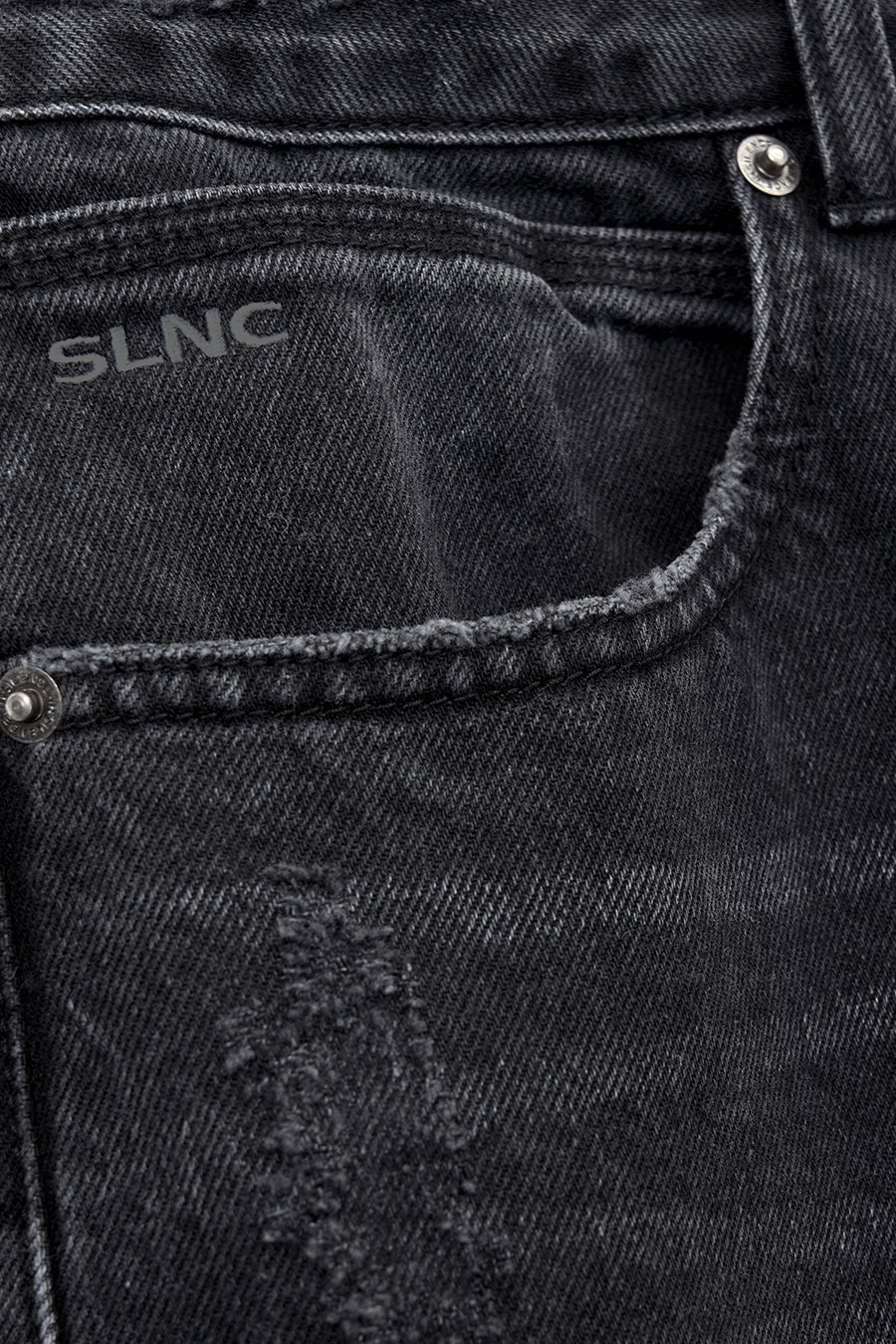 Insilence - Low-Waist Wide Jeans (Washed Black) product image 12 | TRAB K-Fashion Australia
