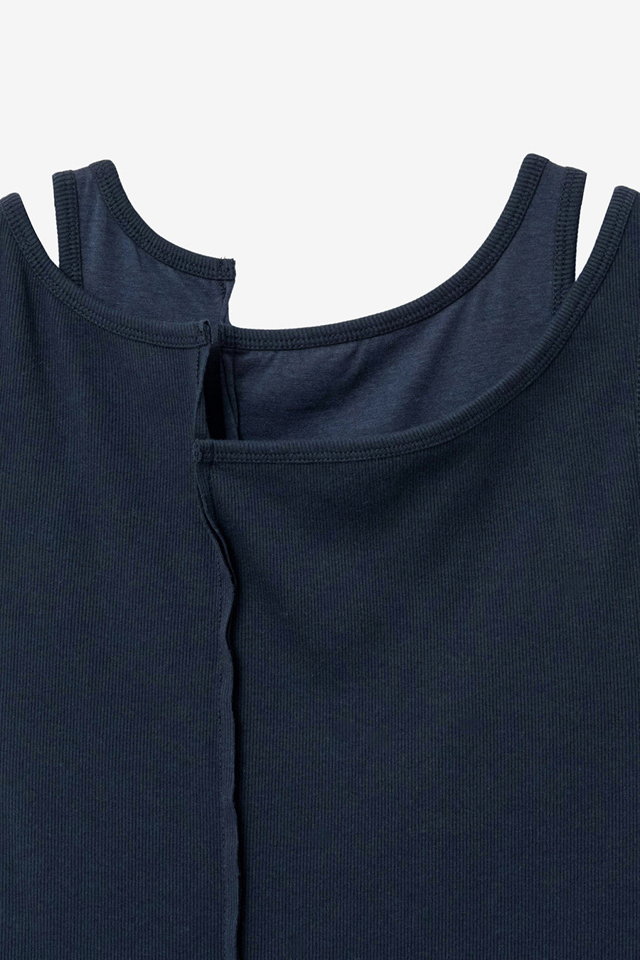 Insilence - Unbalanced Layer Sleeveless (Navy) product image 12 | TRAB K-Fashion Australia